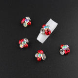 Maxbell 5pcs Dual-head Nail Art Dotting Painting Pen+10pcs Nail Art Decoration Charms Glitter Jewelry +1 Bottle Glue