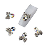 Maxbell 5pcs Dual-head Nail Art Dotting Painting Pen+10pcs Nail Art Decoration Charms Glitter Jewelry +1 Bottle Glue