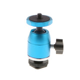 Maxbell 1/4'' DSLR Camera Tripod Ballhead/Tripod Ball Head Bracket Holder Mount Blue