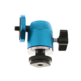 Maxbell 1/4'' DSLR Camera Tripod Ballhead/Tripod Ball Head Bracket Holder Mount Blue