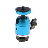 Maxbell 1/4'' DSLR Camera Tripod Ballhead/Tripod Ball Head Bracket Holder Mount Blue