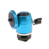 Maxbell 1/4'' DSLR Camera Tripod Ballhead/Tripod Ball Head Bracket Holder Mount Blue