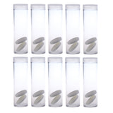 Maxbell 10PCS Coin Collection Tube Box Protective Tube Holder 27mm Empty Coin Holders