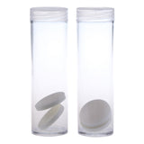 Maxbell 10PCS Coin Collection Tube Box Protective Tube Holder 27mm Empty Coin Holders