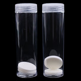 Maxbell 10PCS Coin Collection Tube Box Protective Tube Holder 27mm Empty Coin Holders