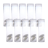 Maxbell 10PCS Coin Collection Tube Box Protective Tube Holder 27mm Empty Coin Holders