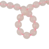 Maxbell 8mm Pink Faceted Round Quartz Gemstone Loose Spacer Beads 15'' Strand Craft for Jewelry Making