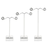 Maxbell Pack of 3 Metal Jewelry Display Stand for Tassel Drop Earrings Necklace Rack