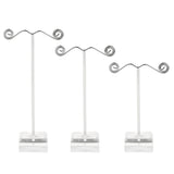 Maxbell Pack of 3 Metal Jewelry Display Stand for Tassel Drop Earrings Necklace Rack