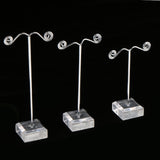 Maxbell Pack of 3 Metal Jewelry Display Stand for Tassel Drop Earrings Necklace Rack