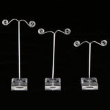 Maxbell Pack of 3 Metal Jewelry Display Stand for Tassel Drop Earrings Necklace Rack