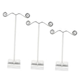 Maxbell Pack of 3 Metal Jewelry Display Stand for Tassel Drop Earrings Necklace Rack