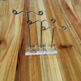 Maxbell Pack of 3 Metal Jewelry Display Stand for Tassel Drop Earrings Necklace Rack