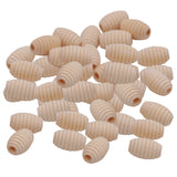 Maxbell 50 Pieces Creative Honeycomb Shape Unpainted Wood Loose Beads DIY Jewelry Making Craft Handmade