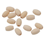 Maxbell 50 Pieces Creative Honeycomb Shape Unpainted Wood Loose Beads DIY Jewelry Making Craft Handmade