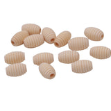 Maxbell 50 Pieces Creative Honeycomb Shape Unpainted Wood Loose Beads DIY Jewelry Making Craft Handmade