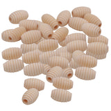 Maxbell 50 Pieces Creative Honeycomb Shape Unpainted Wood Loose Beads DIY Jewelry Making Craft Handmade