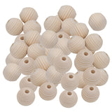 Maxbell 50 Piece Cute Small Beehive Shape Wood Loose Beads 20mm DIY Sewing Beading Findings Supply