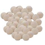 Maxbell 50 Piece Cute Small Beehive Shape Wood Loose Beads 20mm DIY Sewing Beading Findings Supply