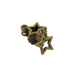 Maxbell 100pcs Bronze Stars Charms Pendants DIY Jewelry For Earrings Necklace Bracelet