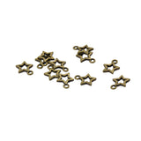 Maxbell 100pcs Bronze Stars Charms Pendants DIY Jewelry For Earrings Necklace Bracelet