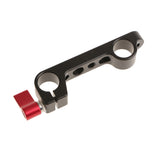 Maxbell Dual 15mm Rod Clamp Mount for Camera System Shoulder Rig Support 1/4" Red