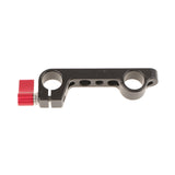 Maxbell Dual 15mm Rod Clamp Mount for Camera System Shoulder Rig Support 1/4" Red