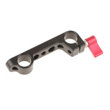 Maxbell Dual 15mm Rod Clamp Mount for Camera System Shoulder Rig Support 1/4" Red