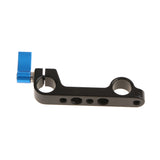 Maxbell Dual 15mm Rod Clamp Mount for Camera System Shoulder Rig Support 1/4'' Blue