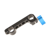 Maxbell Dual 15mm Rod Clamp Mount for Camera System Shoulder Rig Support 1/4'' Blue