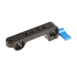 Maxbell Dual 15mm Rod Clamp Mount for Camera System Shoulder Rig Support 1/4'' Blue