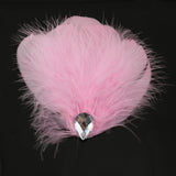 Maxbell Pink Feather Headdress Fascinator Hair Clip Wedding Bridal Hair Accessory