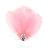 Maxbell Pink Feather Headdress Fascinator Hair Clip Wedding Bridal Hair Accessory