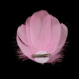 Maxbell Pink Feather Headdress Fascinator Hair Clip Wedding Bridal Hair Accessory