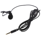 Maxbell 3.5mm Jack Lavalier Clip-on Interview Microphone with Mic & Headphone Monitoring Input for iPhone, iPad, Samsung, Android Smartphones/Tablets Black