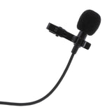 Maxbell 3.5mm Jack Lavalier Clip-on Interview Microphone with Mic & Headphone Monitoring Input for iPhone, iPad, Samsung, Android Smartphones/Tablets Black