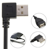 Maxbell USB 2.0 Extension Adapter Converter Cable Cord Type A Female to Male Right Angle USB Adapter Cord