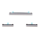 Maxbell Electronic Repair Assembly for Samsung Galaxy S8/S8+，Power Switch Button and Volume Control Side Buttons Replacement Set Silver