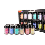 Maxbell 12x Shimmer Glitter Eyeshadow Loose Dust Powder Pigment For Tattoo Body Nail