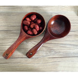 Maxbell 1 Piece Vintage Multipurpose Round Wooden Scoop Spoon Ladle With Long Handle