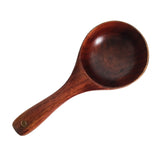 Maxbell 1 Piece Vintage Multipurpose Round Wooden Scoop Spoon Ladle With Long Handle