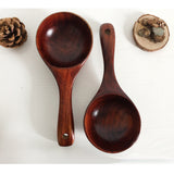 Maxbell 1 Piece Vintage Multipurpose Round Wooden Scoop Spoon Ladle With Long Handle