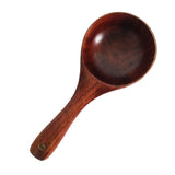 Maxbell 1 Piece Vintage Multipurpose Round Wooden Scoop Spoon Ladle With Long Handle