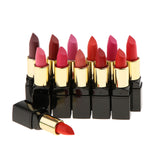 Maxbell 12 Colors Beauty Cosmetic Matte Lipstick Makeup Set Long Lasting Lip Stick