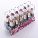 Maxbell 12 Colors Beauty Cosmetic Matte Lipstick Makeup Set Long Lasting Lip Stick