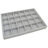 Maxbell Velvet Jewelry Display Storage Box Tray Organiser Holder 24 Slot Inserts