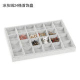 Maxbell Velvet Jewelry Display Storage Box Tray Organiser Holder 24 Slot Inserts