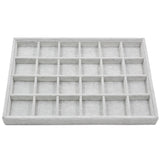 Maxbell Velvet Jewelry Display Storage Box Tray Organiser Holder 24 Slot Inserts