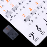 Maxbell 88 Key Piano Stickers Keyboard Label Music Note for Students Piano Practice