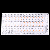 Maxbell 88 Key Piano Stickers Keyboard Label Music Note for Students Piano Practice